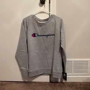 Champion sweatshirt (Large, gray)